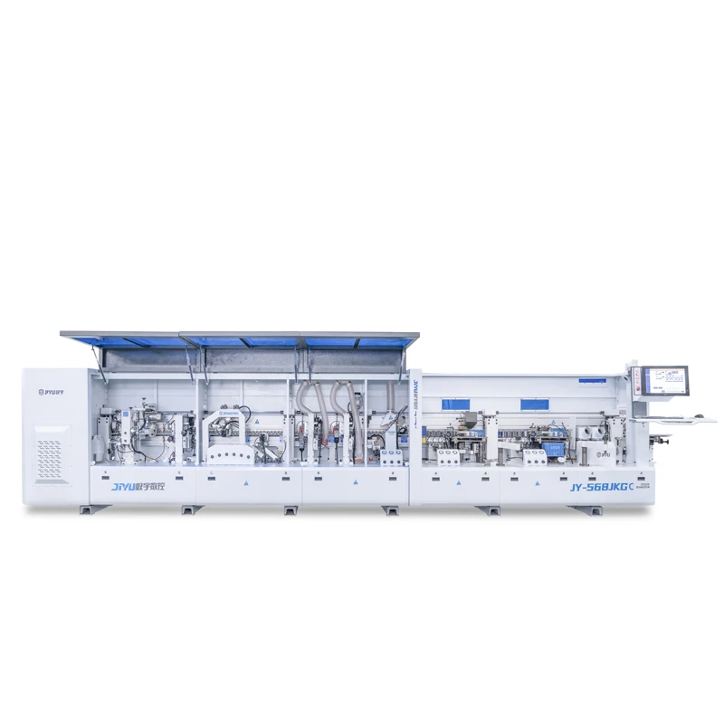 JY-568JKGC Automatic Industrial Edge Banding Machine Edge Bander Corner Rounding Function