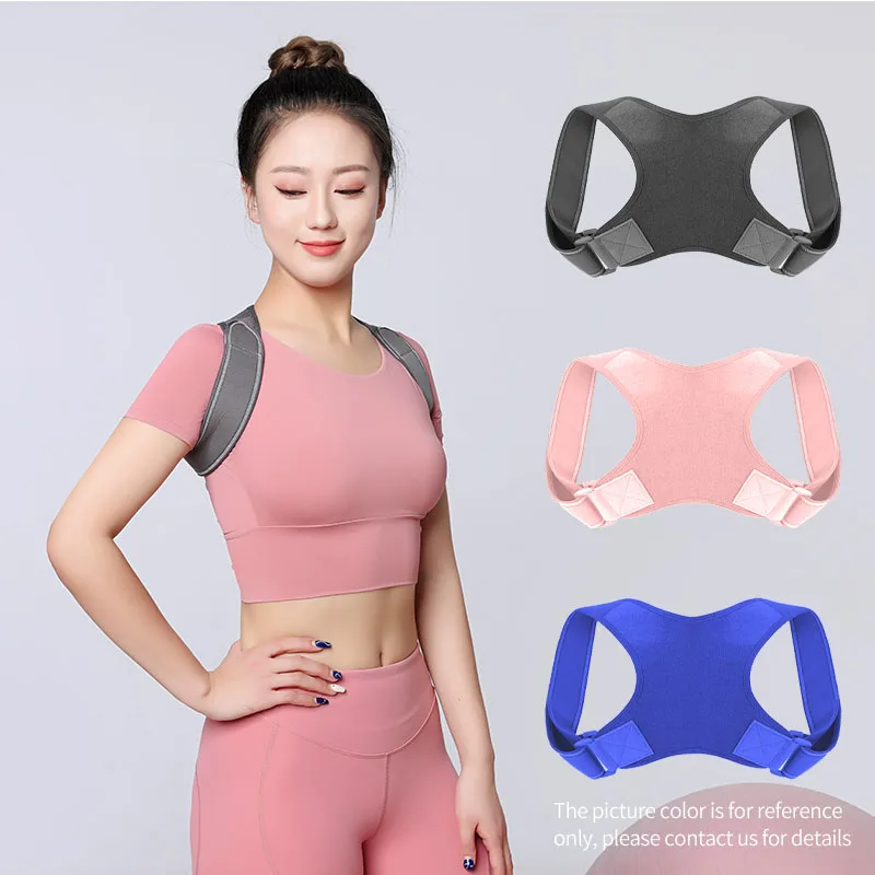 Shoulder Back Support Posture Corrector Fashion Black Back Brace High Quality Smart Vibration Reminding Back Posture Corrector