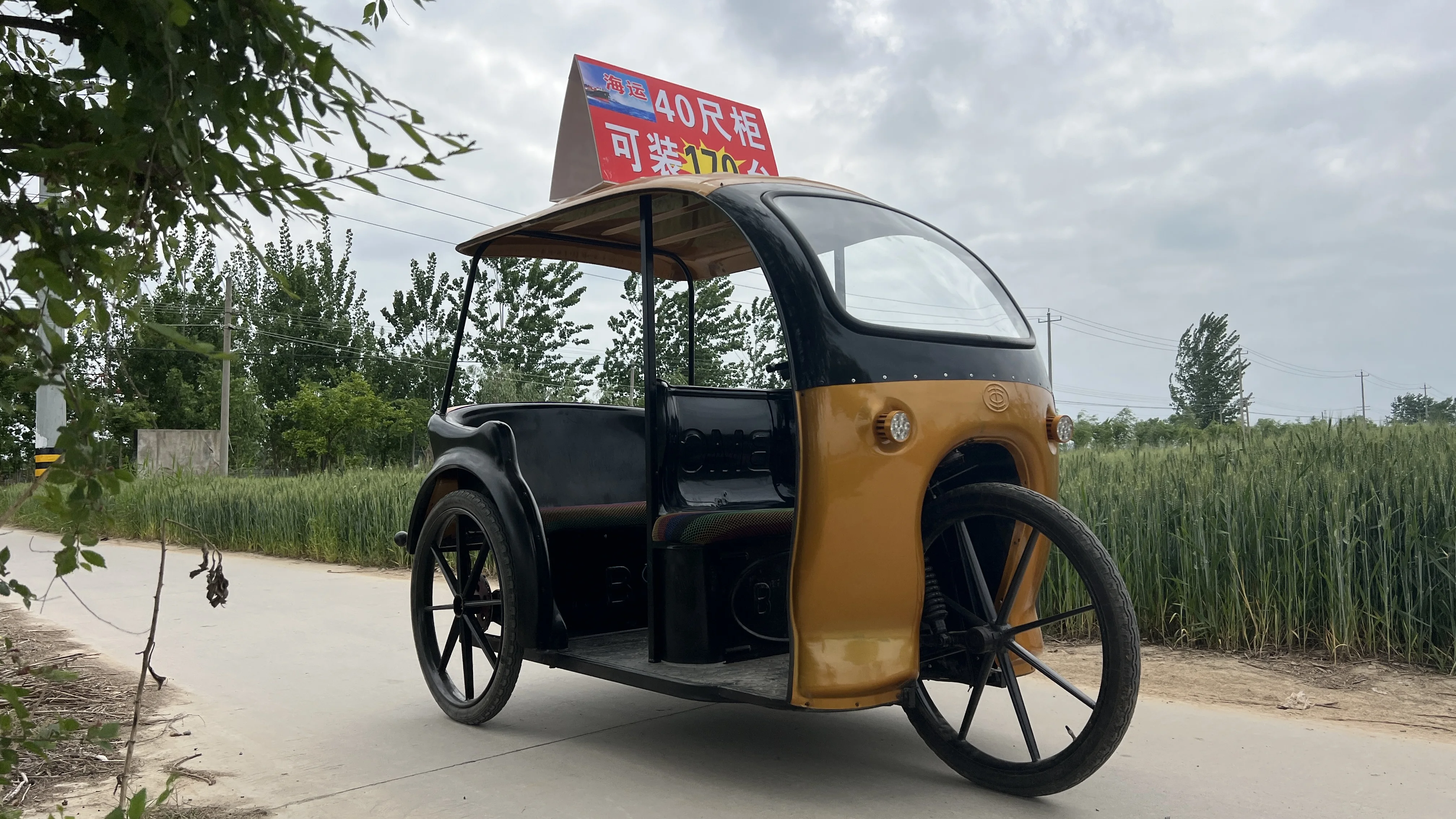 2024 china  newest model  electric rickshaw Low Price New energy 6 Seats Rickshaw