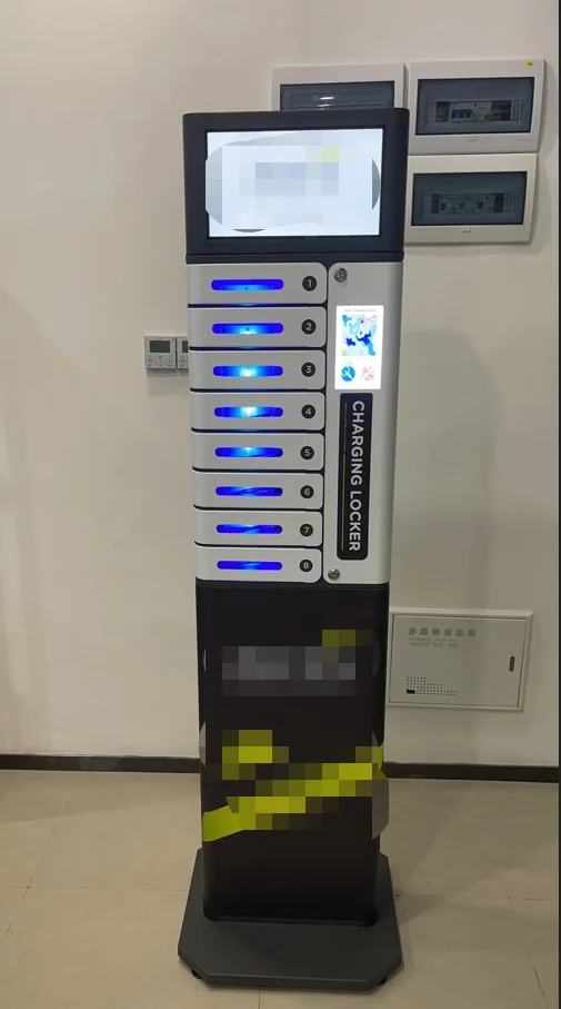 Best sell storage UV-C locker Y2Power MIA Premium Pro 8 Bay Touchscreen Mobile Charging Locker for Cafe for sports events