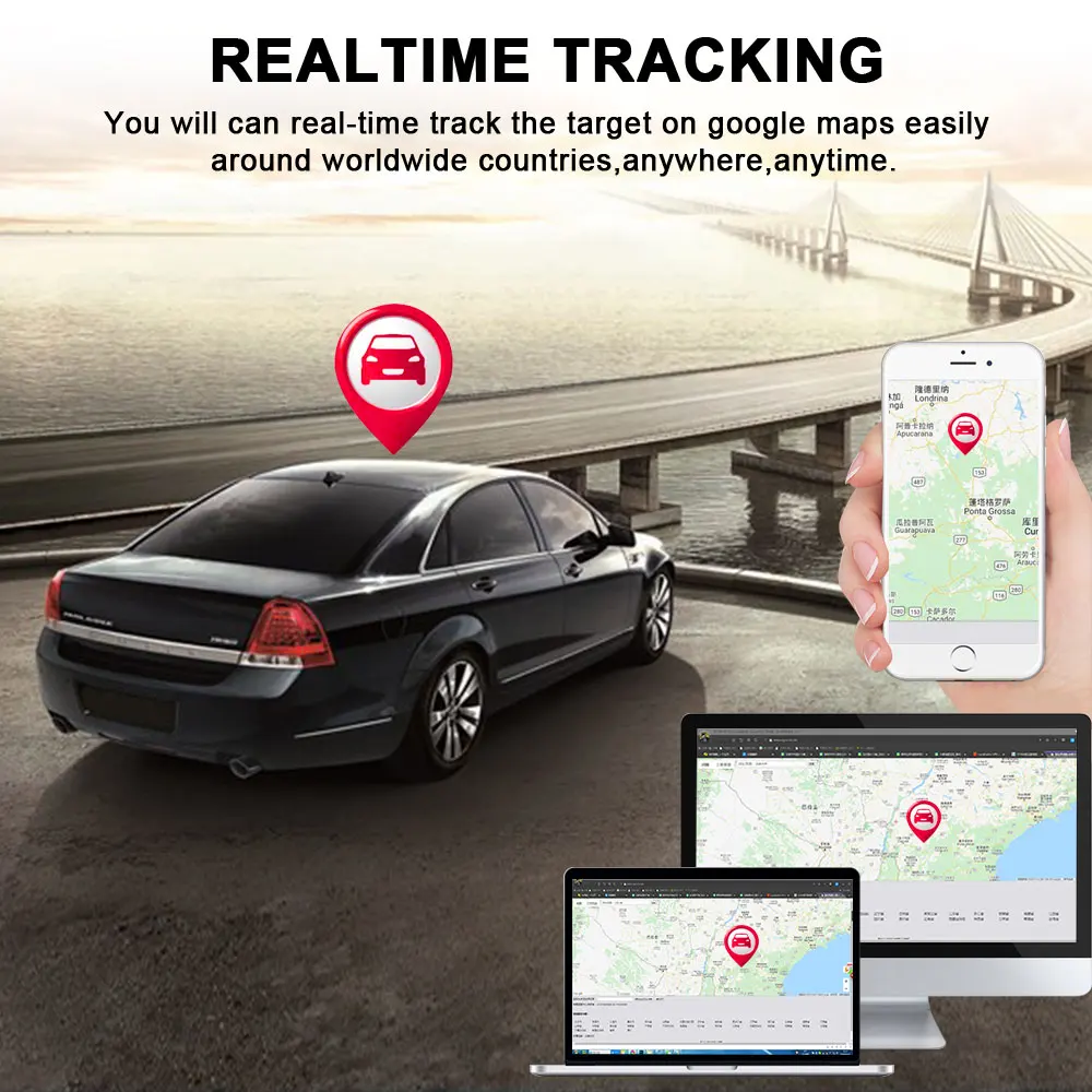  Недорогой автомобильный Gps-трекер localizador ET301 2G