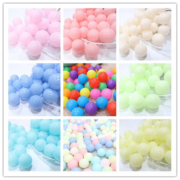 Eco-Friendly Soft Playground Pit Ball Transparent Ocean Ball Colorful Water Bath Wave Ball Toys For Children Kid Baby