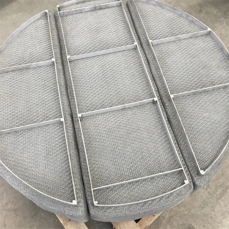 Metal Wire Mesh Demister Pad Filter with Density of 144kg/cbm