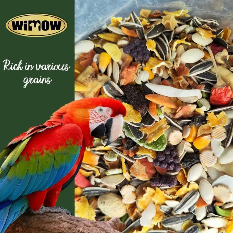 Wholesale small animals 2kg 10kg  snacks Parrot Seeds Bird Feeds fruit Mixed bird food