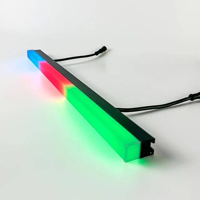 Hexagon Light Box Backlight 24V 12V SMD Aluminum Light Bar 72 60 led 5050 RGB RGBW LED hard Strip