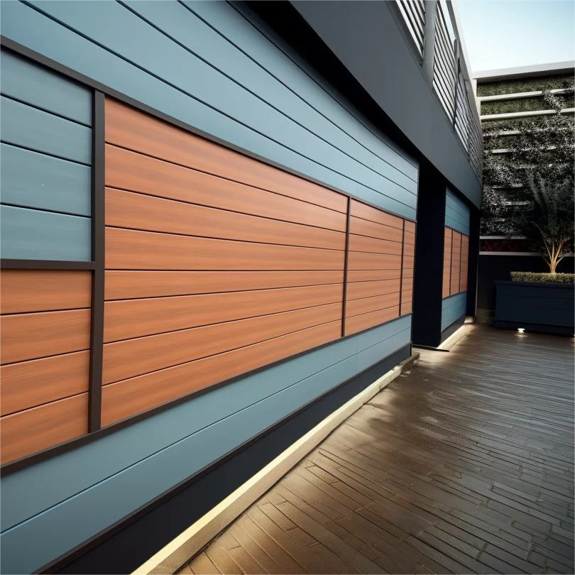 Fences For Houses,Achieve Privacy and Security with Long-Lasting, Customizable Wood Look WPC Fence Sections