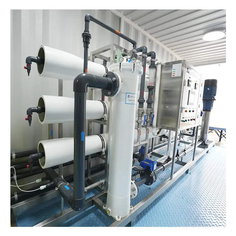 Integrated Container Ro Plant Water Purifier Distiller Machine Ro Water Plant Price For 10000 Liter Ro Plants For Salty Water