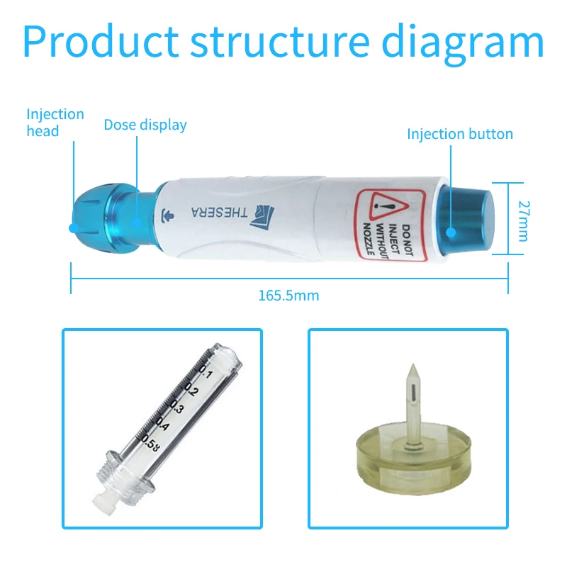 Best Selling Needle Free Injection Mesotherapy Gun Injector Meso Hyaluronic Pen