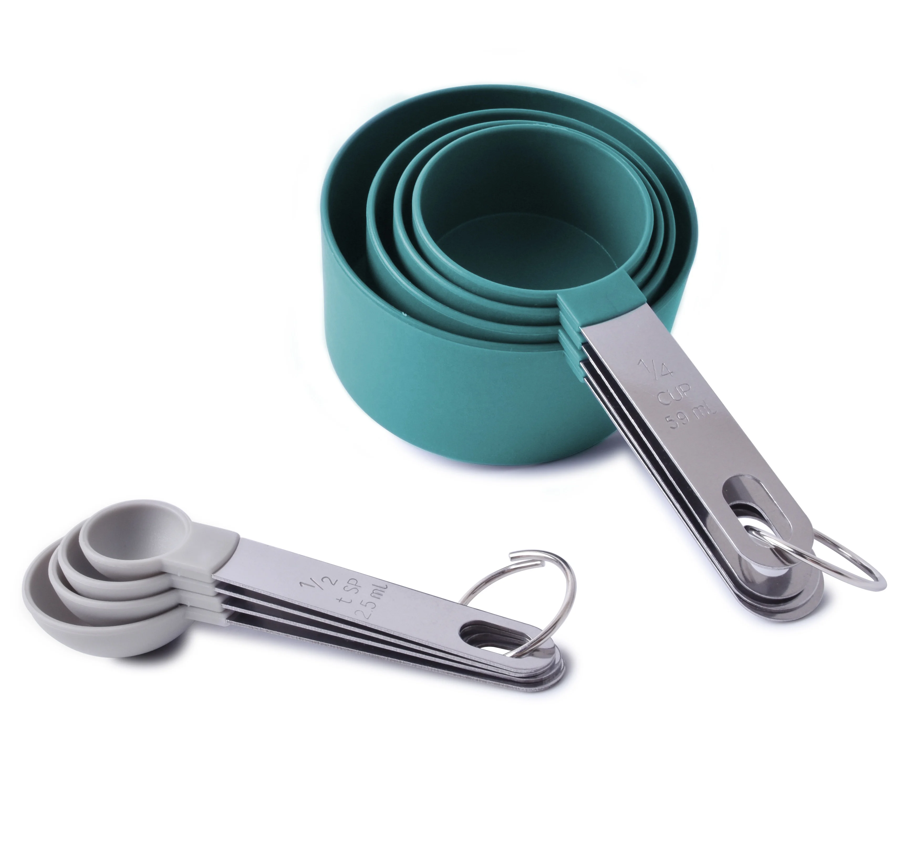 WFG-072A  Professional plastic material  kitchen   5 piece  measuring  spoons set