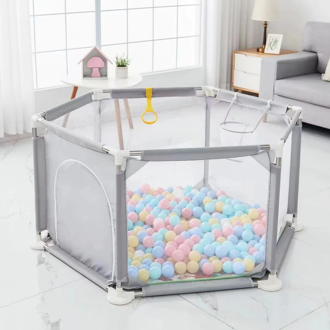 kids Oxford Fabric folding indoor cheap fence kids play kents Portable babypen playpens for traveling families