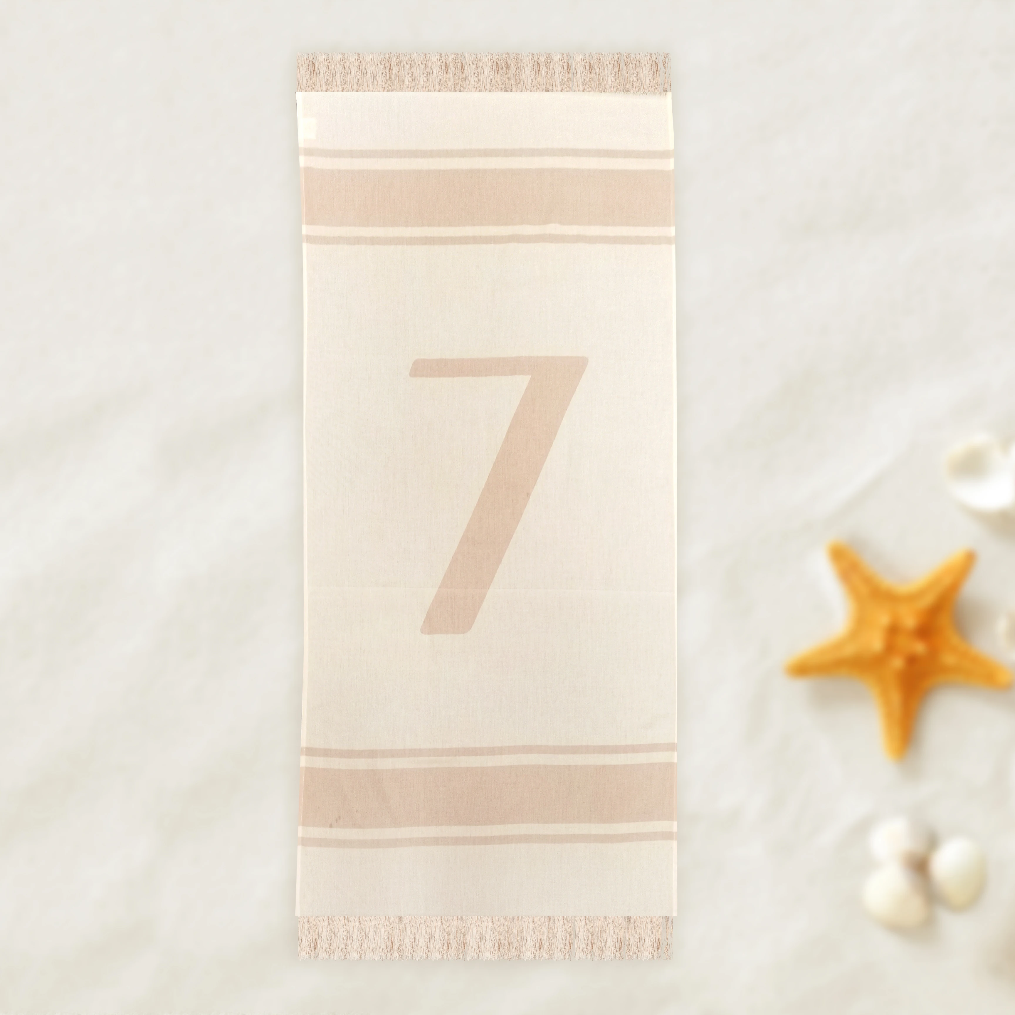 50% recycled cotton & 50% RPET stripe turkish bath beach towel set of 2