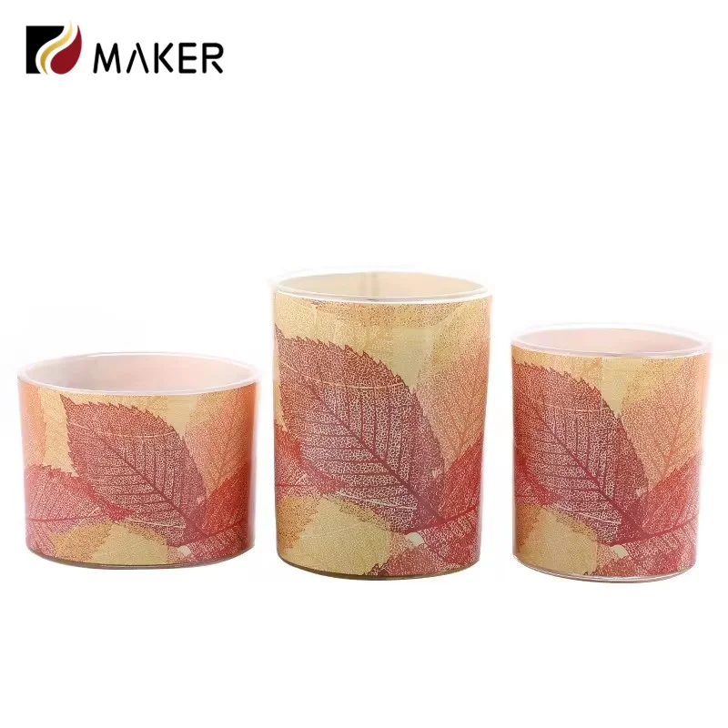 2 oz 8oz 12oz 16oz Frosted White Heat Resistant Colorful Round Bottom Shape Matte Luxury Glass Aura Candle Jars With Wooden Lids