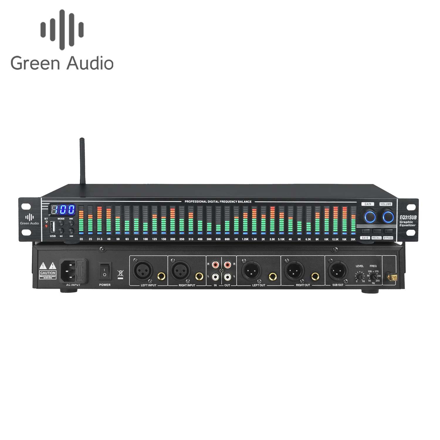 GAX-EQ31S профессиональный графический эквалайзер EQ с Заводской ценой