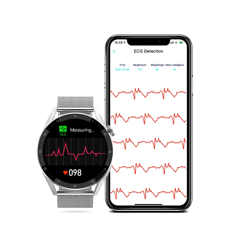 Умные часы с беспроводной зарядкой DT3 Max для женщин и мужчин Смарт-часы поддержкой звонков BT ЭКГ голосовых помощников ии 2022