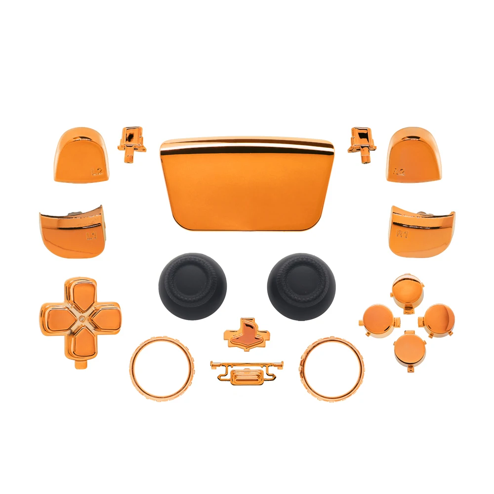 Hottest Favorable Price Durable 18pcs in 1set   Chrome Controller Buttons V.2.0 For PS5  Game Pad Replaced Game Accessories