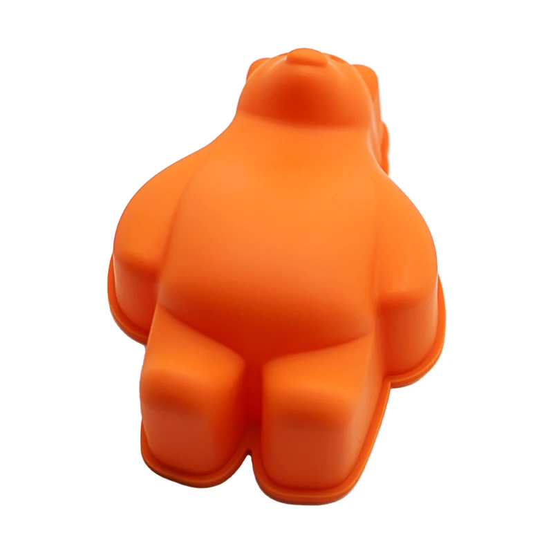 Eco Friendly Heat Resistant Non-stick Baking Supplies Bear Shape Silicone Chocolate Cake Mold