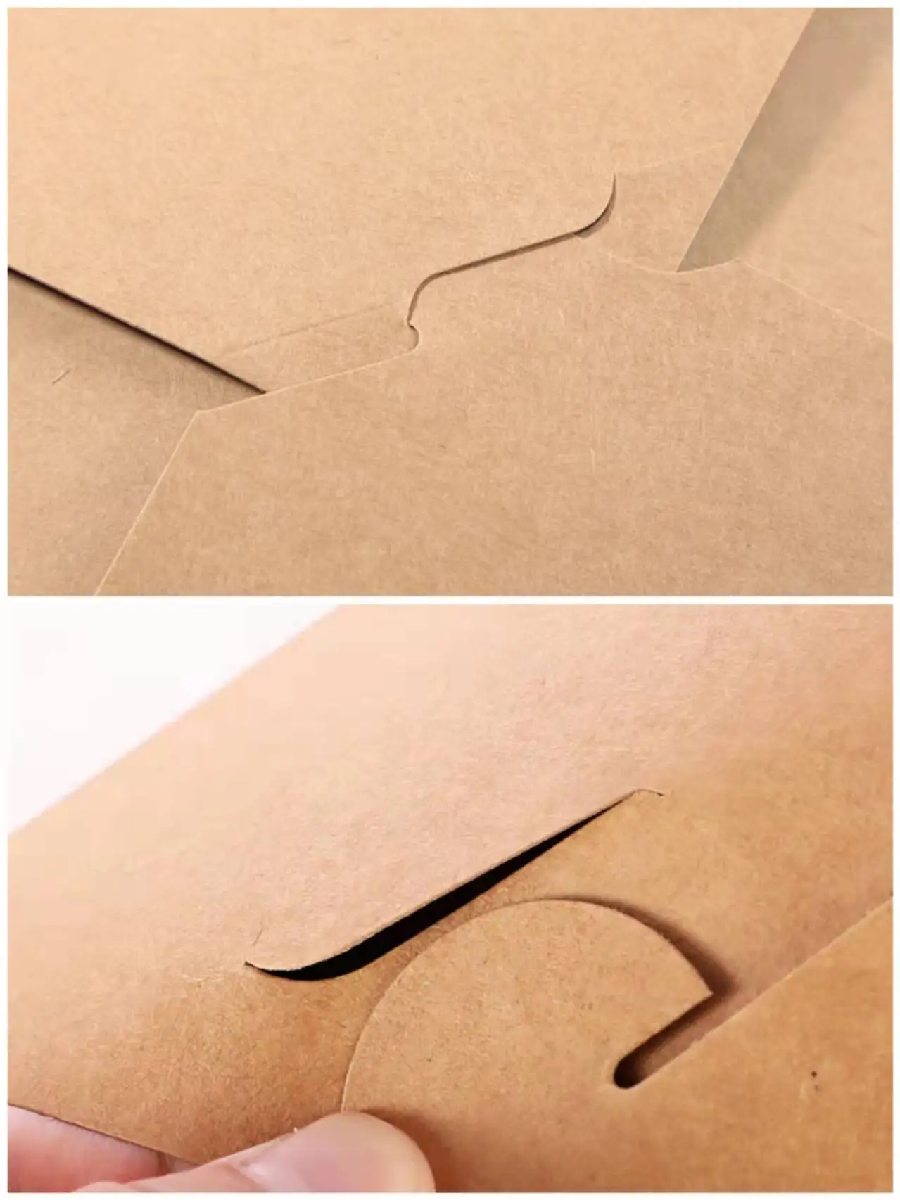 Hot Selling Recycled Brown Kraft Paper Food Grade Packaging Box  Salad Sandwich Takeaway Food Lunch Box  800ml