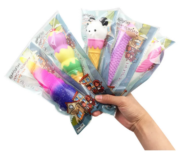 Hot kawali christmas ice cream unicorn panada hamburger squishy pen