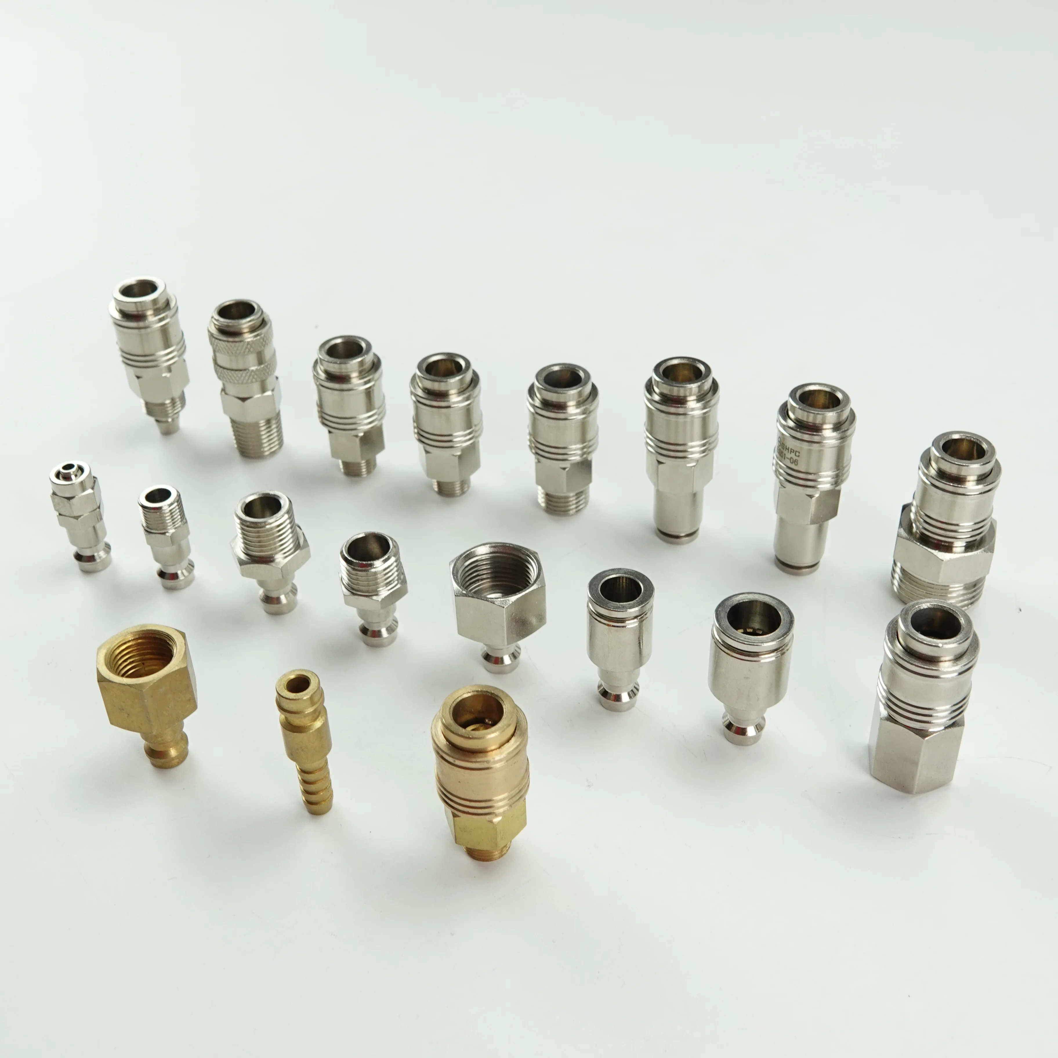 Mini Europe Type Air Coupler Connector Pneumatic Fitting Brass 6mm Parker Rectus type 21