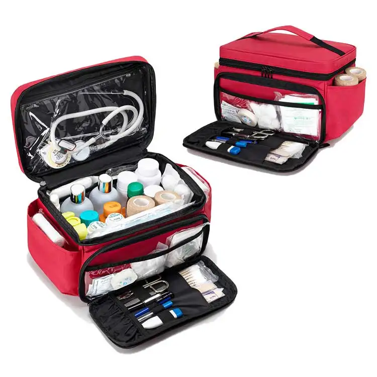 Simple and portable zipper bag emergency kit camping vehicle tactical medical kit