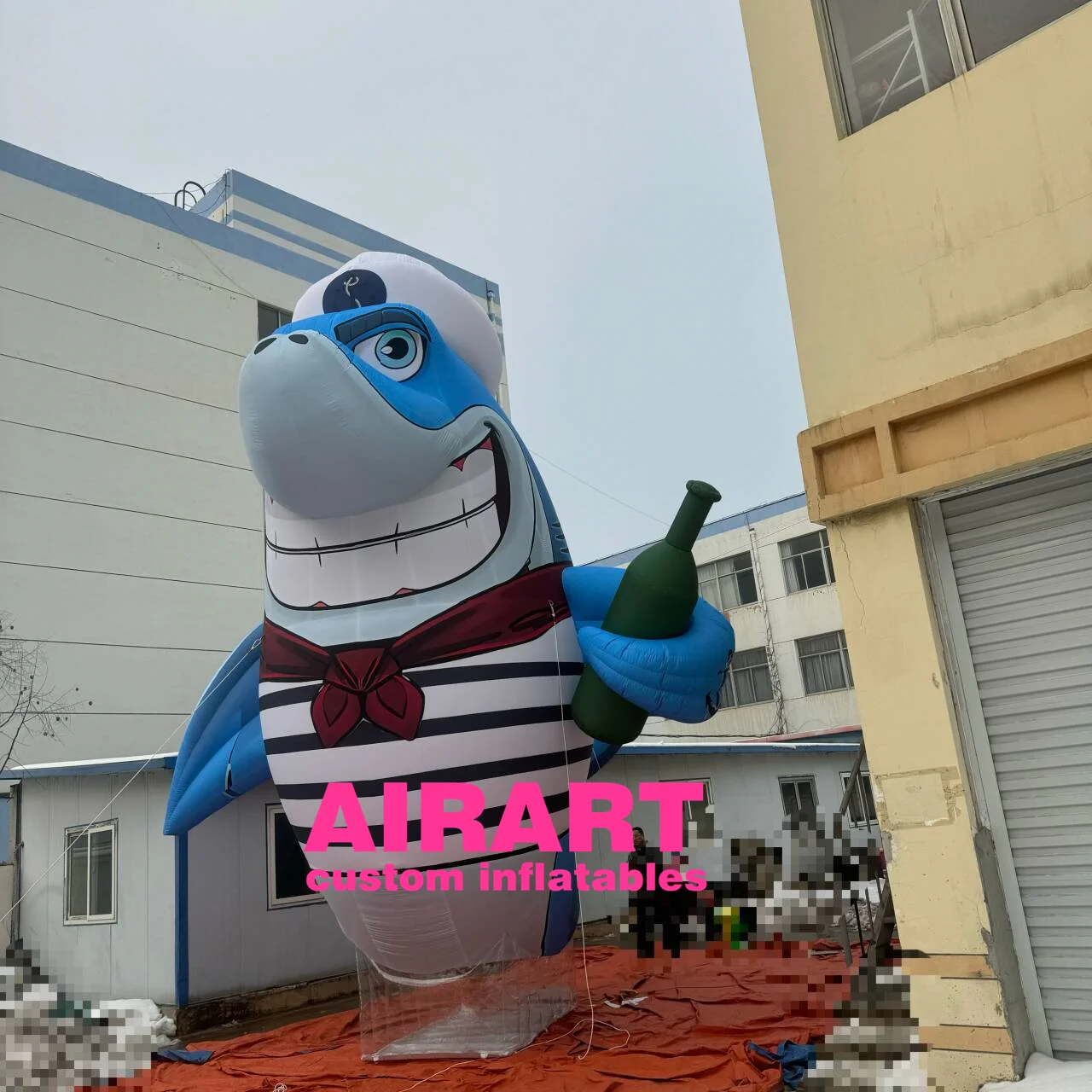 High quality inflatable shark mascot balloon inflatable shark cartoon