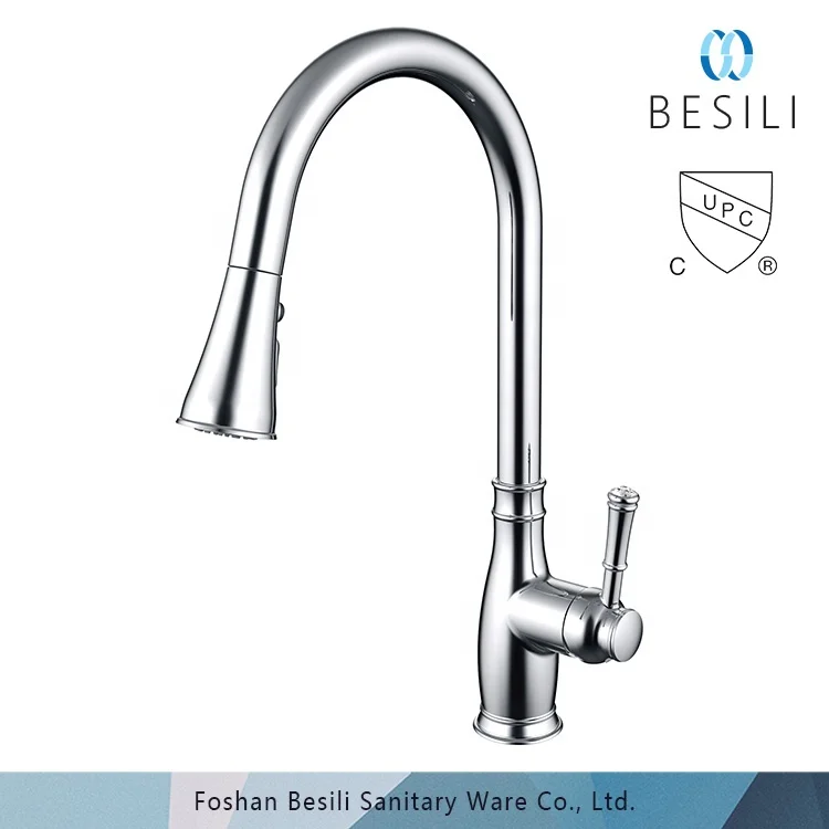 Sanitary ware cupc certificate pull out kitchen mixer tap zinc alloy handle brass body kitchen faucet 7880