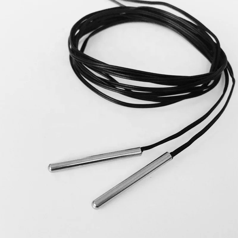 Focusens RTD PT100 Waterproof Temperature Sensor 2-wire System Stainless Steel Probe Temperature Sensor