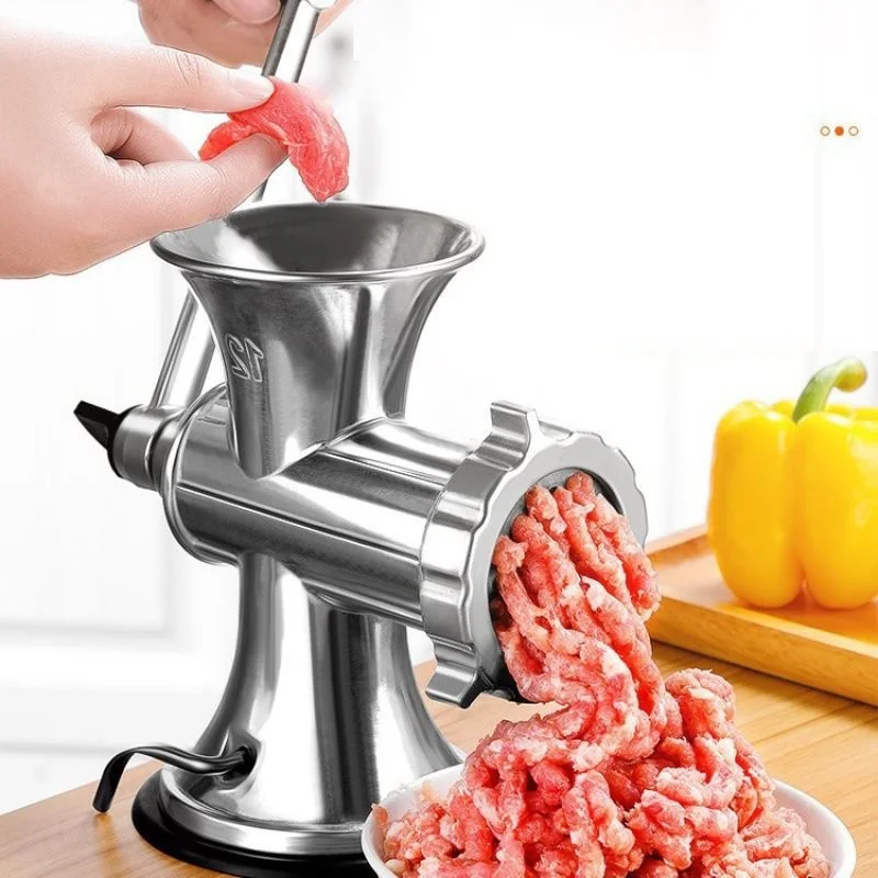 Manual Stainless Steel Alloy Aluminum Enema Mincer Machine Meat Grinder Mincer Manual Meat Grinder