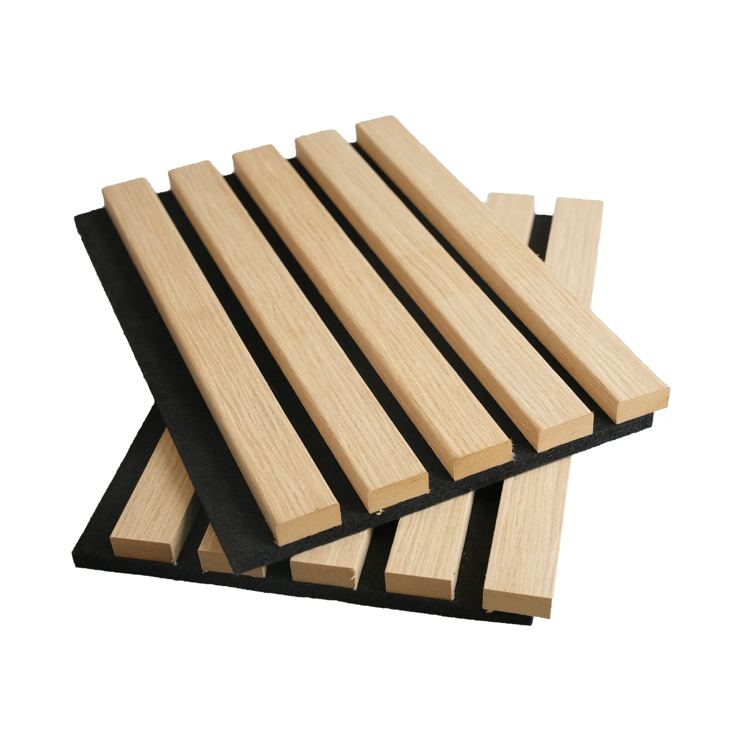Hanghe Wood And Polyester Acoustical Wall Decor Soundproof Board Slat Acoustic Panel for Function Room