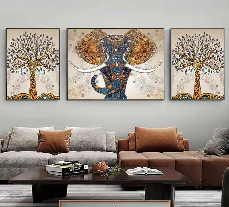 100% Hand Painted Home Decor Autumn Tree Wall Art Decor Modern Abstract Pictures handmade canvas  artwork oil painting