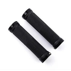 Rubber-locked meat ball horns non-slip shock-absorbing mountain straight handle folding universal bicycle handle