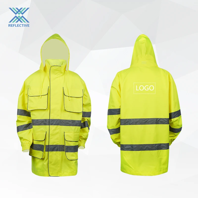 LX Hot Sale Winter Hi-vis Reflective Softshell Jacket Safety Reflective Work Clothing For Man