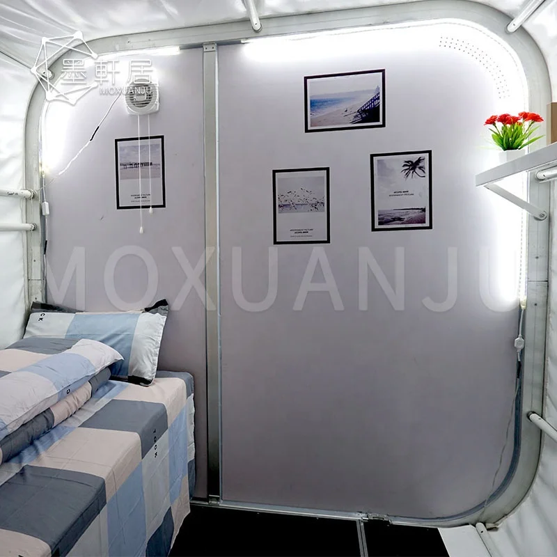 Modular Sleep Single Bed Capsule Pod Room Hotel Hostel Box Tent From China