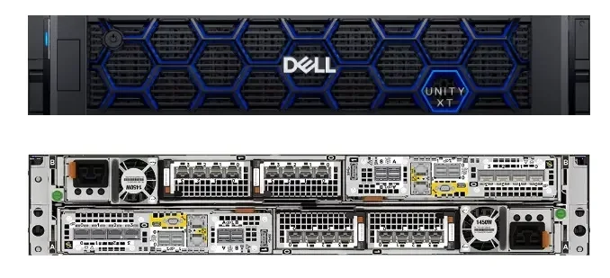 Dell Unity XT480F Гибридный флэш-массив двойной контроллер 192G кэш 8x16G FC порт 6*3 84 T