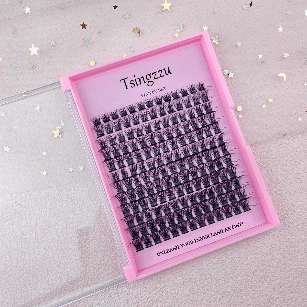 EYELASH Colorful Cluster Segmented DIY Eyelash Soft Colored Lashes C D Curl Faux Mink Mix Length diy color volume eyelashes