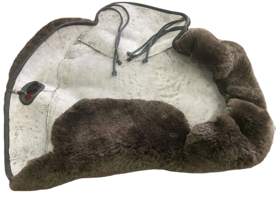 High Density Custom Shearling fur Saddles Pads Sheepskin Horse Saddle Pad for horse