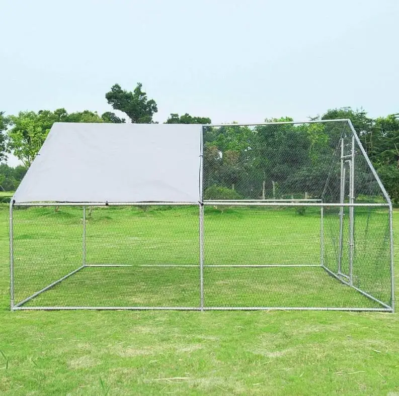 Металл DIY Walk-in курятник/курятник с фиолетовым водонепроницаемым покрытием 10x6 5