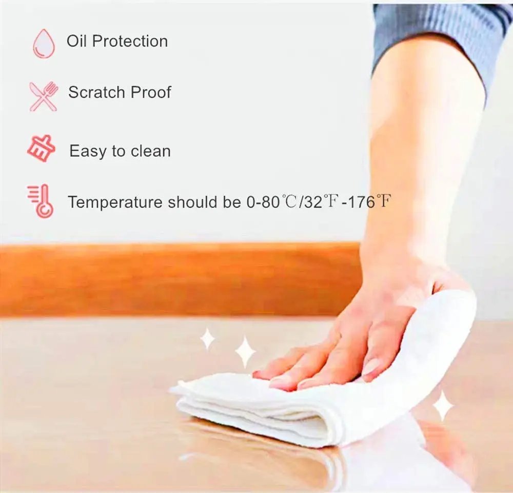 Hot Selling Super Clear Plastic Transparent Table cover Round Tablecloth PVC Sheet Rolls Film