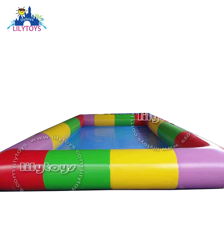 Надувной бассейн lilytoys, надувные прямоугольные плавательные бассейны, прочный надувной аквапарк