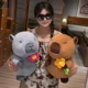 Hot Sale Kawaii Capybara Flower Plush Doll Stuffed Toy Animals Super Soft Funny Boys Girls Birthday Gifts Claw Machine Doll