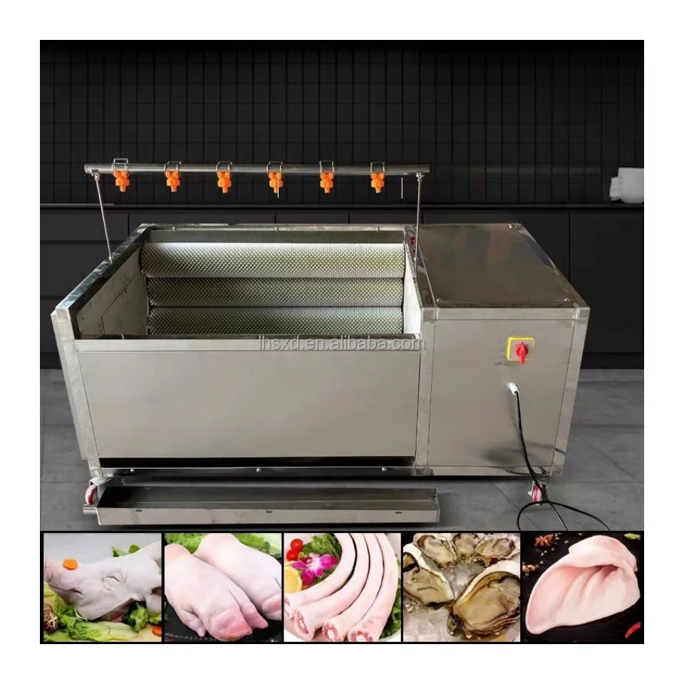 Fully Automatic Commercial Cleaning Machine for Pig Trotters Pig Feet Seafood Fruit & Vegetables-New Electric Fuel