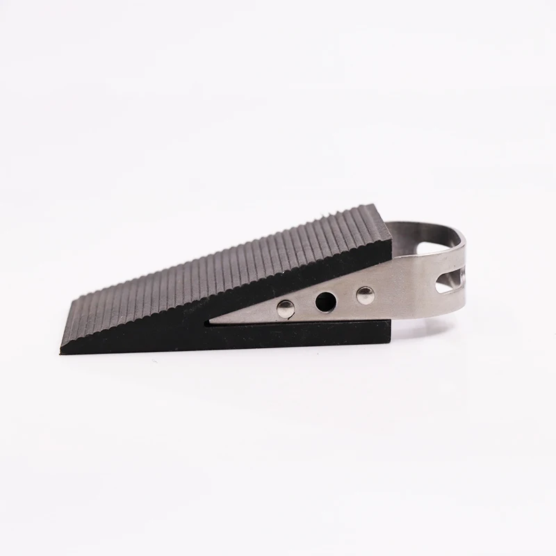 Door Stop with TPR Rubber Treads and Metal Handle Decorative Stainless Steel Door Stopper Door Block wedge