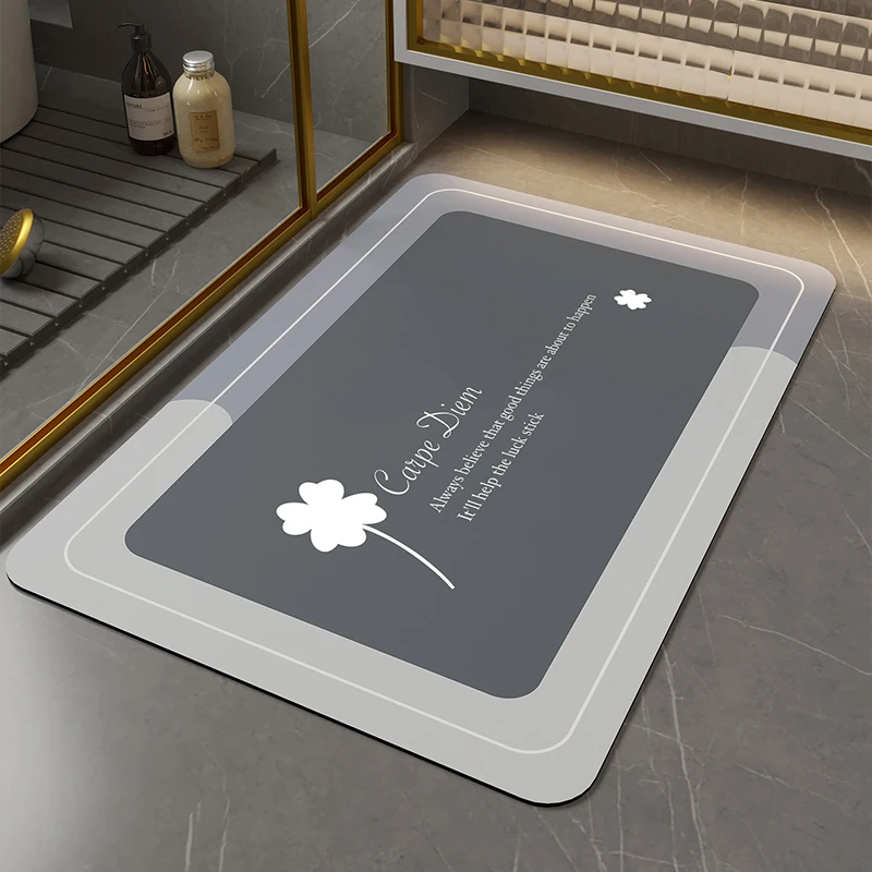 Factory slip quick drying water absorbing pad bathroom rug bathroom area rugs soft absorbent bathroom mats