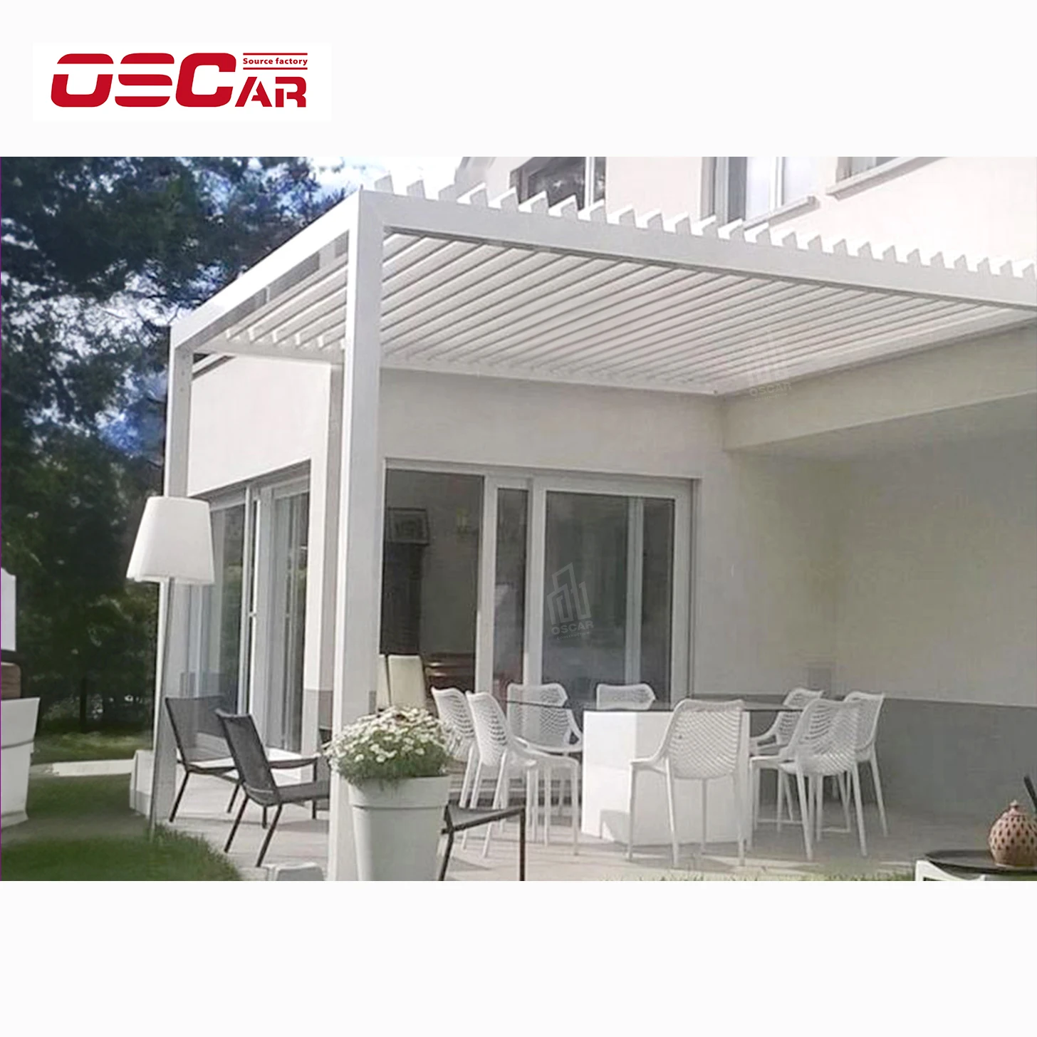 MOQ Wall Mounted Automatic Opening Louvers Pavilions for Farm