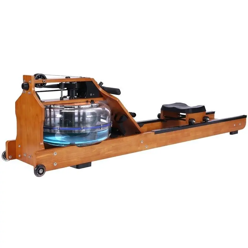 Gym Equipment Cardio Exercise Fitness  Solid Wood Water Rowing Machine Trainer