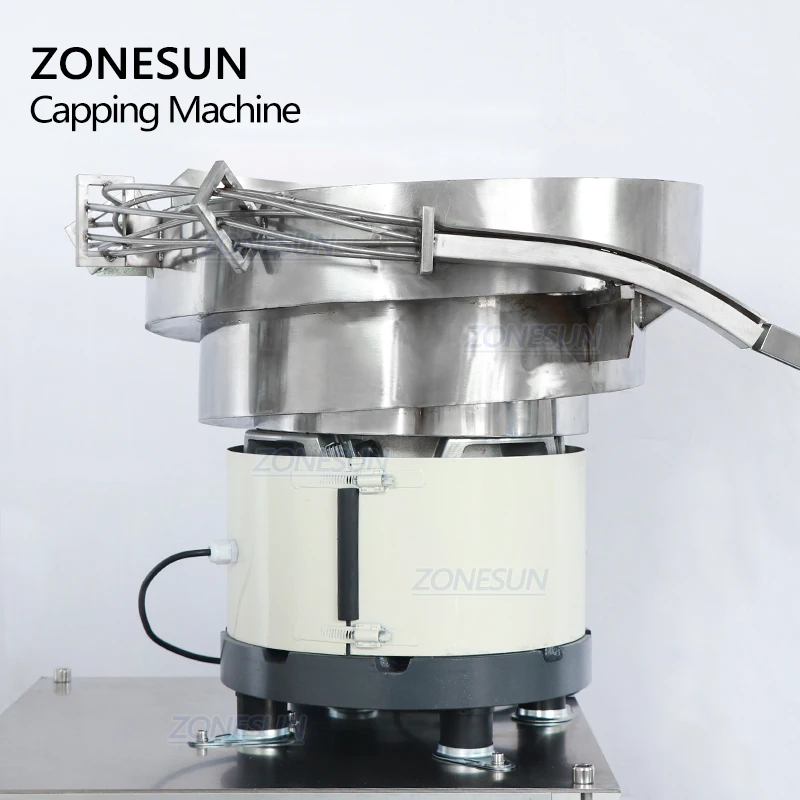 ZONESUN ZS-XG1870V Автоматическая настольная машина для затяжки пластиковых банок с вибрационной