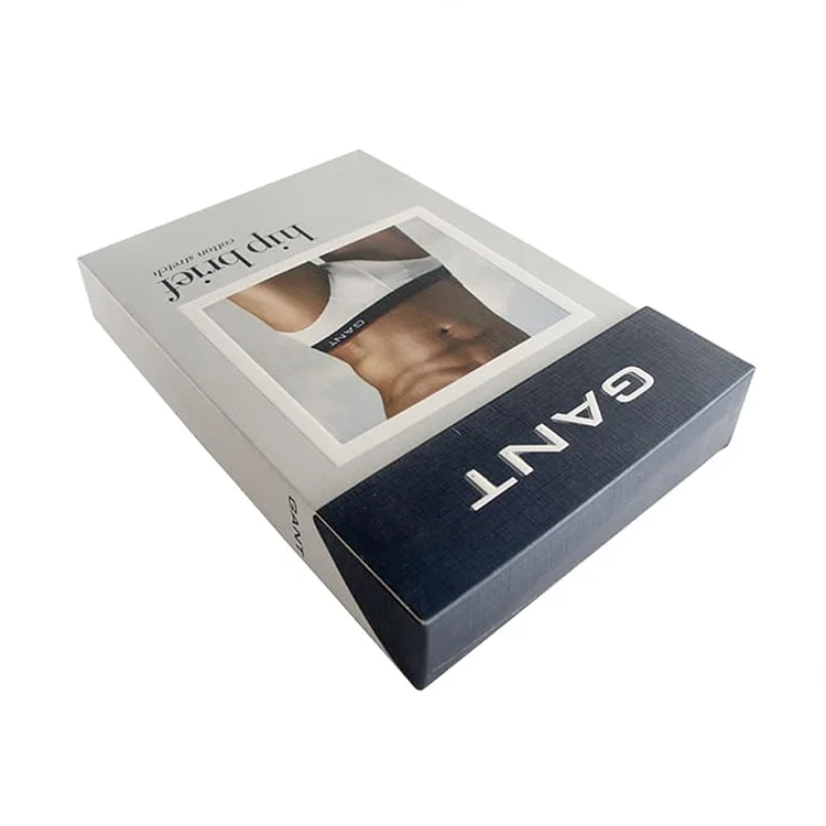 High Quality Custom Logo Printing Extensions Gift Sock Rigid Paper Packaging Underwear Boxes