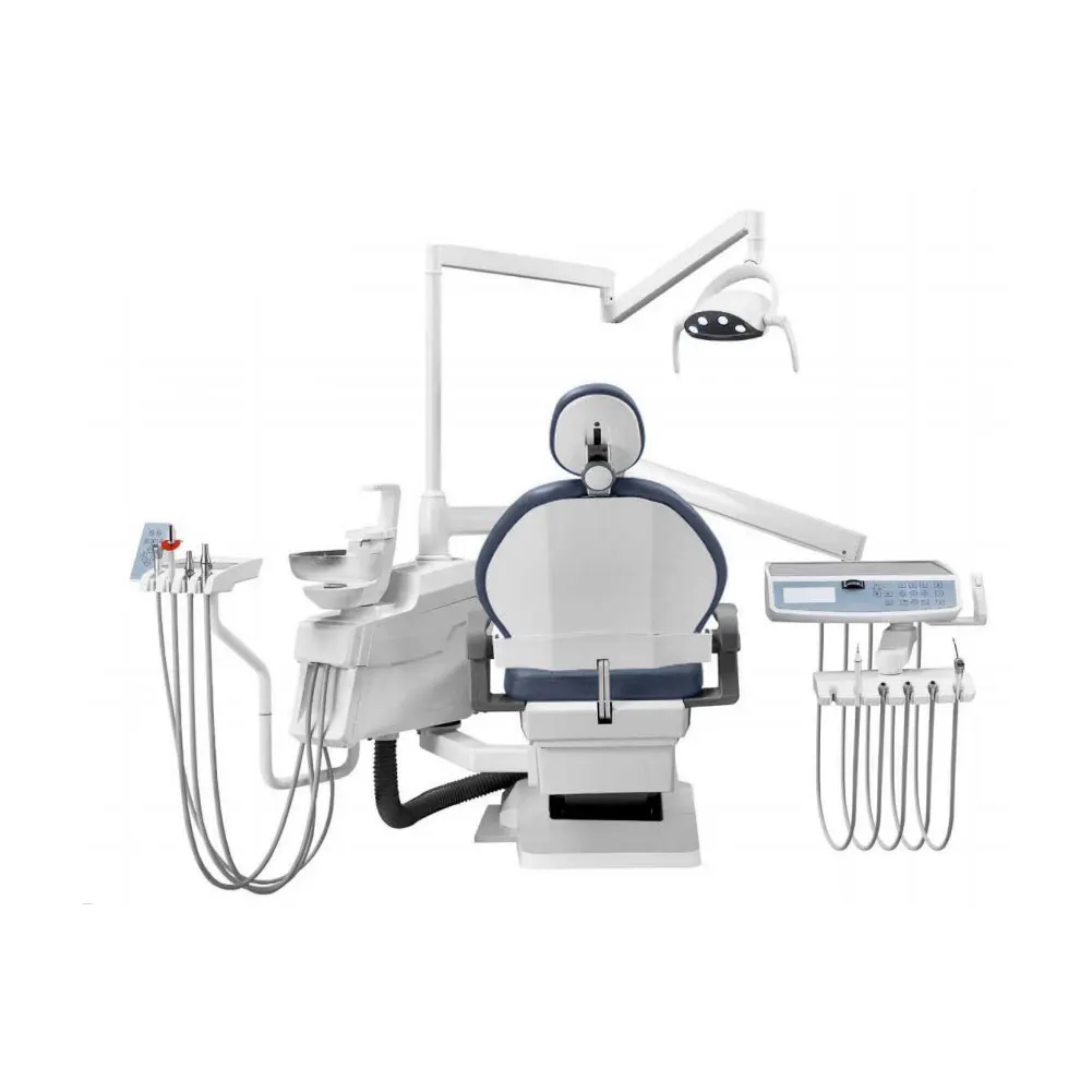 high quality full set treatment implant equipment high quality metal leather medical rotating dental chair unit