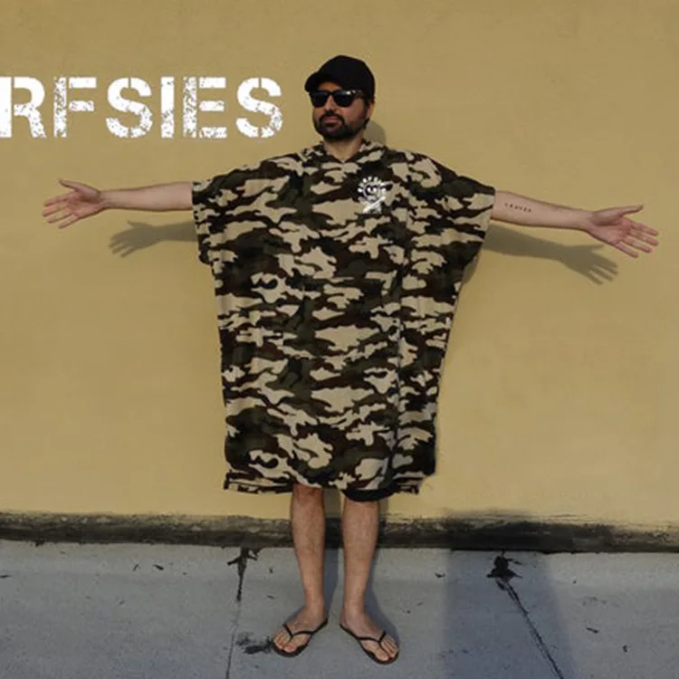 Factory Made Microfibre Ponchos Towel Traditional Mexican Poncho with Hoodie