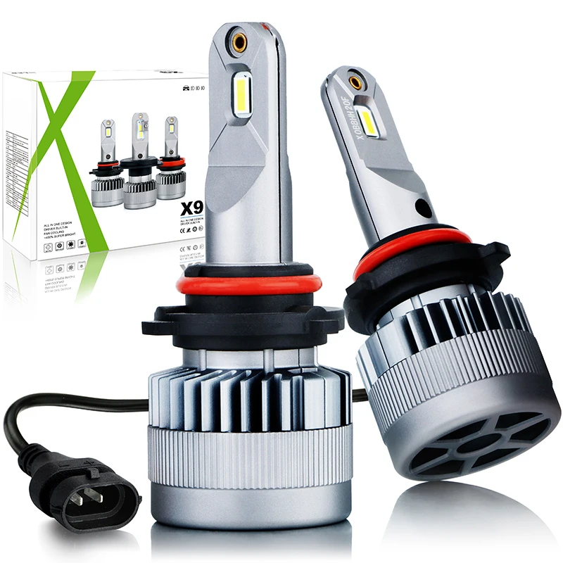  X9 9006 headlight led Bulbs universal waterproof hb4 30W no fan wholesale for